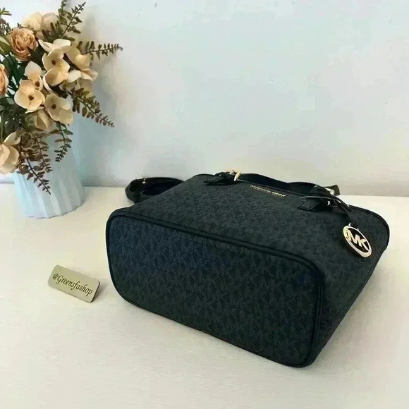 Michael Kors XS Jet Set Travel Carryall Top Zip Tote Black - Picture 5 of 9